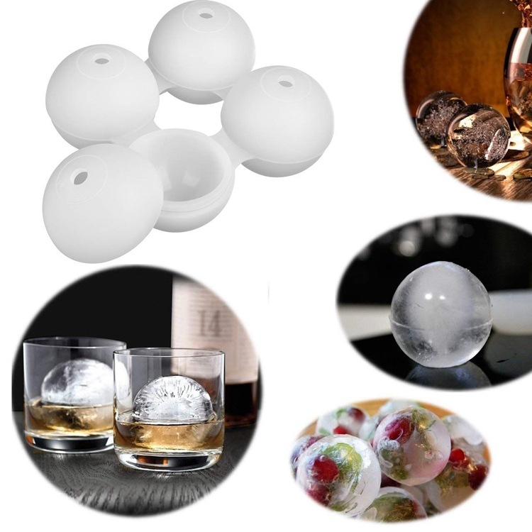 silicone sphere ice molds best round ice cube maker easy release