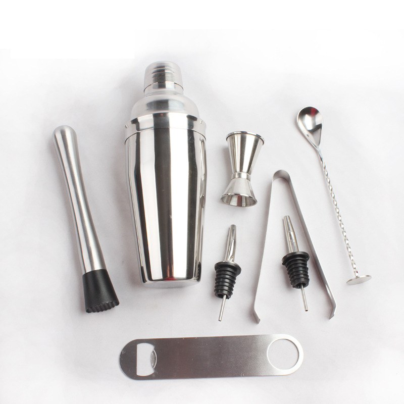 metal mixing cocktail strainer tools kit plastic stainless steel mini boston copper bar cocktail shaker bar set.jpg