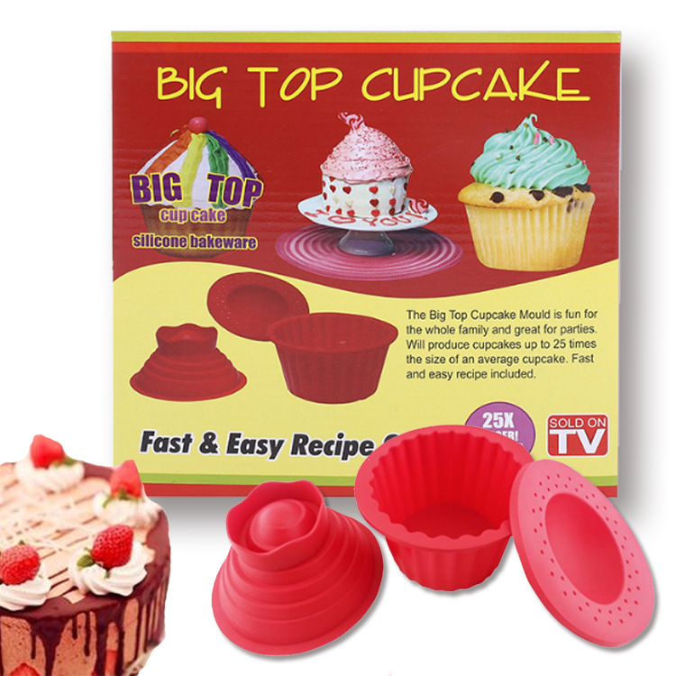 3 Pack Giant Big Silicone Cupcake Cake Mould big top clipcake Cupcake Bake Set Baking Mold.jpg