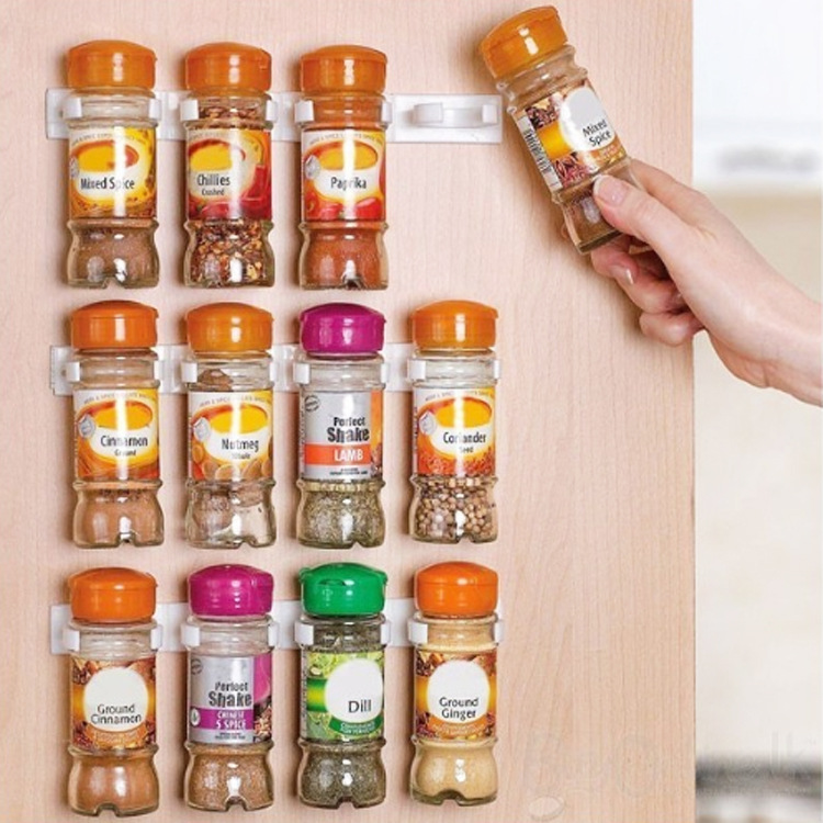 New Clip N Store Kitchen Spice Organizer Lightweight Storage Rack Shelf Kitchen Spice Seasoning Carrier Bottle Holder AS Seen on tv.jpg