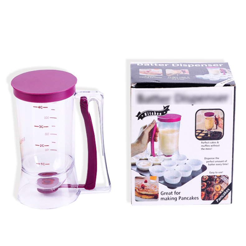 High quality household baking Manual plastic Pancake Cupcake batter dispenser.jpg