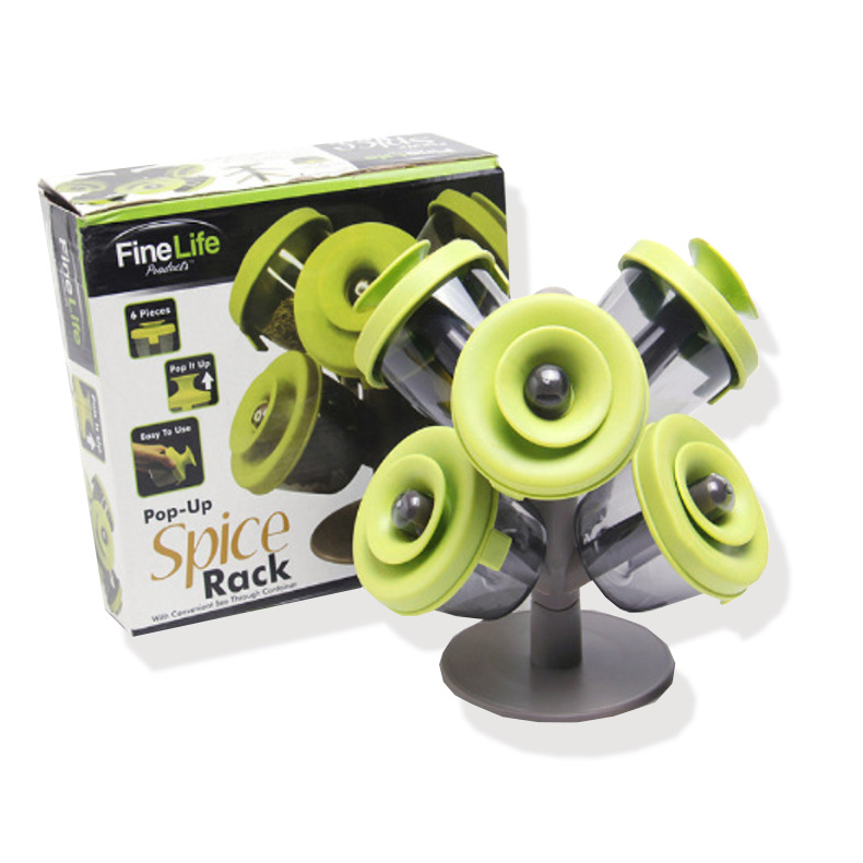 Wholesale Stock Small Order Tree Shape Pop Up Spice Rack Seasoning Condiment Set.jpg