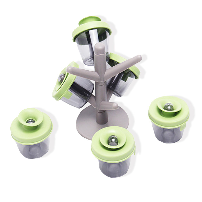 Wholesale Stock Small Order Tree Shape Pop Up Spice Rack Seasoning Condiment Set.jpg