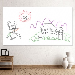 soft White Chalkboard Sticker Children School Self Adhesive Chalkboard Sticker