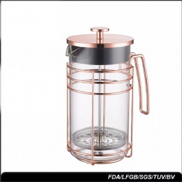 1000 ML 34OZ Unique Copper French Press Coffee Gift Set Metal Coffee Press