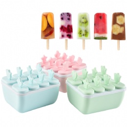 kitchen gadget silicone ice cream mold plastic popsicle ice cream cone mold