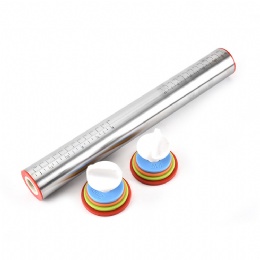 Adjustable Thickness Rings Stainless Steel French Embossed Rolling Pins for Baking