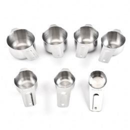 7pcs stainless Steel Measuring Cups and spoon