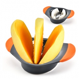 Stainless Steel Peach Mango Splitter Slicer Fruit Cutter and Corer Best Kitchen Mango cutter slicer