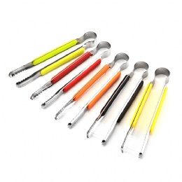Stainless Steel Kitchen Food Tongs Baking BBQ Tongs Grilling Clip Tongs