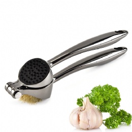 Home Kitchen Zinc Alloy heavy duty Garlic Press and slicer