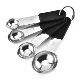 Wholesale Stainless steel Tea Coffee Measuring Spoon Set 4pcs