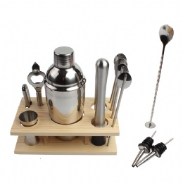 Manufacture Stainless Steel Bartender cocktail shaker mini bar drinks maker Gift Set