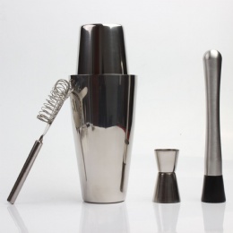 Stainless Steel Bar Tools Set Cocktail Shaker Gift Set