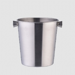 Ice Bucket, Insulated Stainless Steel single Walled Metal Ice Cube Bucket Stainless Steel Ice Bucket