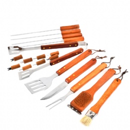18 Piece Stainless Steel Barbecue Grilling Tools Carrying Case Kit Set BBQ tools