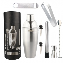 Parisian Cocktail Shaker Set and Mixology Bartender Kit Premium Stainless Steel Bartending Tools