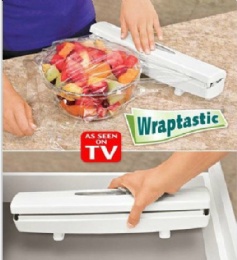 Plastic Wrap Cutter Food Freshness Wraptastic Dispenser