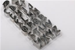 Alphabet letter cookie mold , stainless steel alphabet mould cake decoration tool