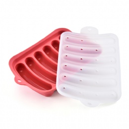 DIY Tools Food Grade Heat-resisting Silicone Hot Dog Marker Sausage Baking Mould
