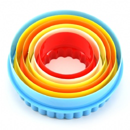 plastic colorful fondant cookie flower shape molds and cutters