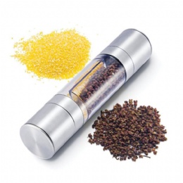 2 in 1 Manual Stainless Steel Salt and Pepper Grinder set