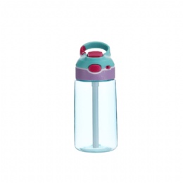 kids tritan water bottle 450ml portable reusable childrens drink water cup with straw