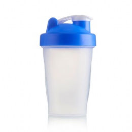 custom reusable plastic cups 400ml Transparent Protein Shaking gym bottle