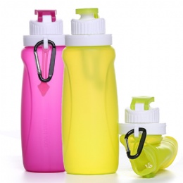 foldable water bottle Wholesale Outdoor Customized Logo Collapsible Water Bottle