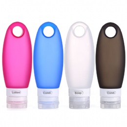 empty perfume bottles Portable 37ml 89ml silicone bottle travel set with BPA free