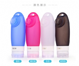 purple perfume bottle Eco-friendly Empty Cosmetic Tube Travel Set Silicone Liquor Mini Container For Sale