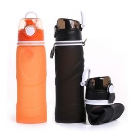 32 oz water bottle BPA Free Reusable Travel Sport Silicone Flexible Collapsible Water Bottle For Outdoor