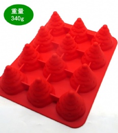 christmas tree cake pan 3D christmas tree silicone chocolate fondant molds