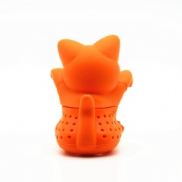 cat tea infuser Food grade silicone loose leaf tea infuser strainer