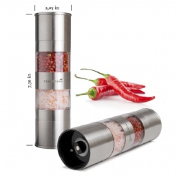dual salt and pepper shaker Premium Stainless Steel Salt and Pepper Grinder