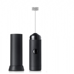 handheld milk frother battery operated Stainless steel whisk milk foam