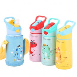 Outdoor Sports Double Wall Vacuum Insulated Stainless Steel Cartoon baby Water Bottle