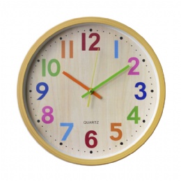 digital clock 12inch 30cm Promotional round Quartz plastic Wall Clock