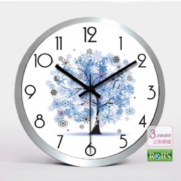 digital clock 3d wall clock Mini Cheap 12 Inch Living Room Non-Ticking Customized Metal Round Home Decor Wall Clock