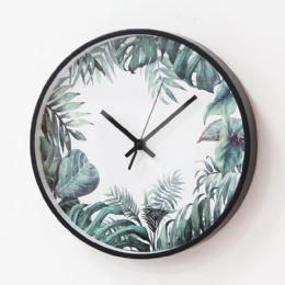 digital clock Classic Quartz Metal Decorative Wall Clocks Promotional Quartz Round Wall Clock With Stainless Steel Case