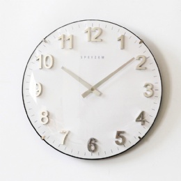 digital clock Promotional gift 12 inch simple plastic frame glass cover custom design logo wall clocks