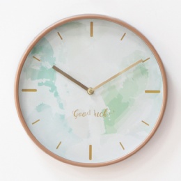 digital clock Home Decoration Simple Round Design 12 inch Cheap Plastic Wall Clock