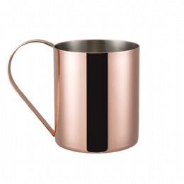 stainless steel rose gold beer cup single wall beer cup moscow mule mug