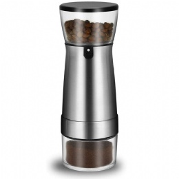 portable electric coffee grinder professional stainless steel burr electric mini USB rechargeable coffee been grinder