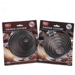 kitchen gadgets 14pc food grade OEM biscuit baking mold stainless steel custom cookie cutter set