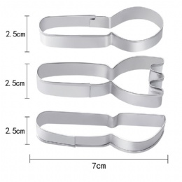 kitchen gadgets Cake baking DIY tools Cartoon cookie mold Stainless Steel Biscuit Mould Christmas Mould