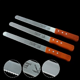 kitchen gadgets 10 12 inch bread stainless steel serrated bread knife with wood handle