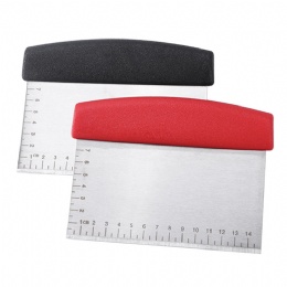 kitchen gadgets Stainless Steel Cake Scraper Pastry Cutters Baking Cake Cooking Dough Scraper Fondant Spatulas Edge DIY Baking Decorating Tools