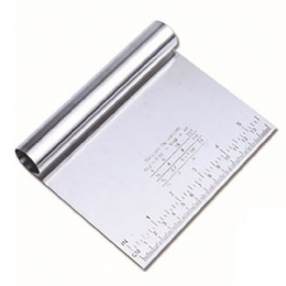 kitchen gadget Stainless Steel Kitchen Food Dough Cake Pizza Pastry Scraper Chopper Cutter With Measuring Scale