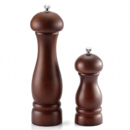 best salt and pepper grinders Wholesale 5 8 inch Manual wooden salt and pepper grinder set